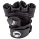 Venum "Impact" MMA Gloves - Black - Skintex Leather