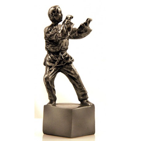 Figurina Karateka argintiu